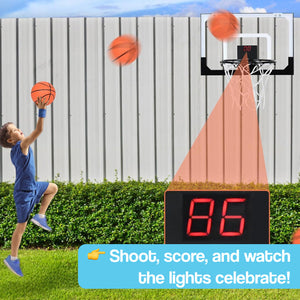 LED Pro Foldable Basketball Hoop with Digital Scoreboard