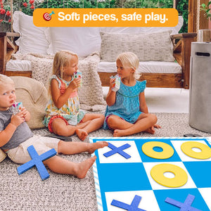 Oversized Felt Tic Tac Toe Family Game Set