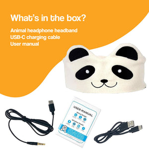 CozyTunes Ultra-Soft Animal Audio Learning Headband