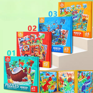 Advanced Magnetic Puzzle Book for Kids