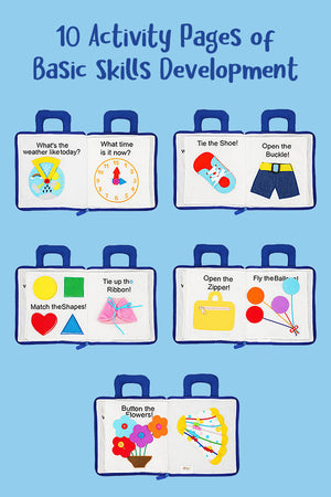 Mi Primer Libro Montessori Portátil de Actividades Divertidas