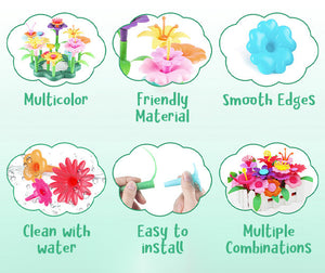 EDUKAČNÍ HRAČKY PRO STAVBU KVĚTINOVÝCH ZAHRAD