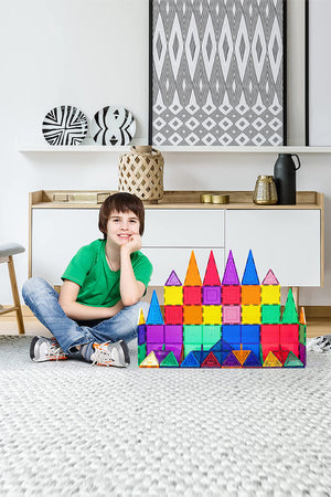 Magnetic Building Tiles Transparent Blocks Toy