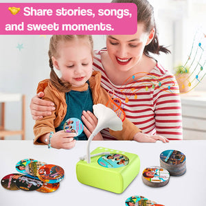 Smart Mini Phonograph with 96 Vinyls + Bluetooth