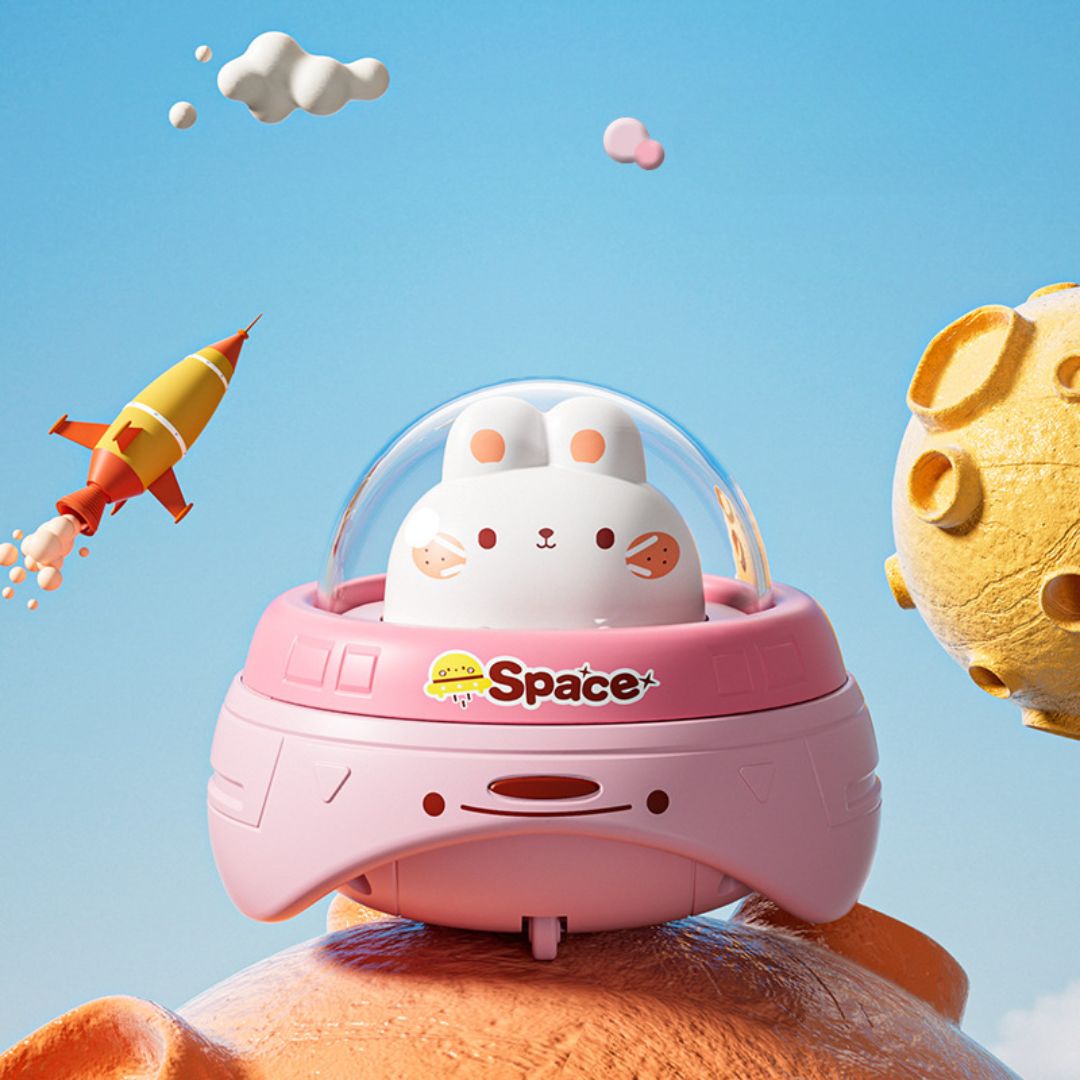 Inertia Flying Saucer Toy Car for Kids