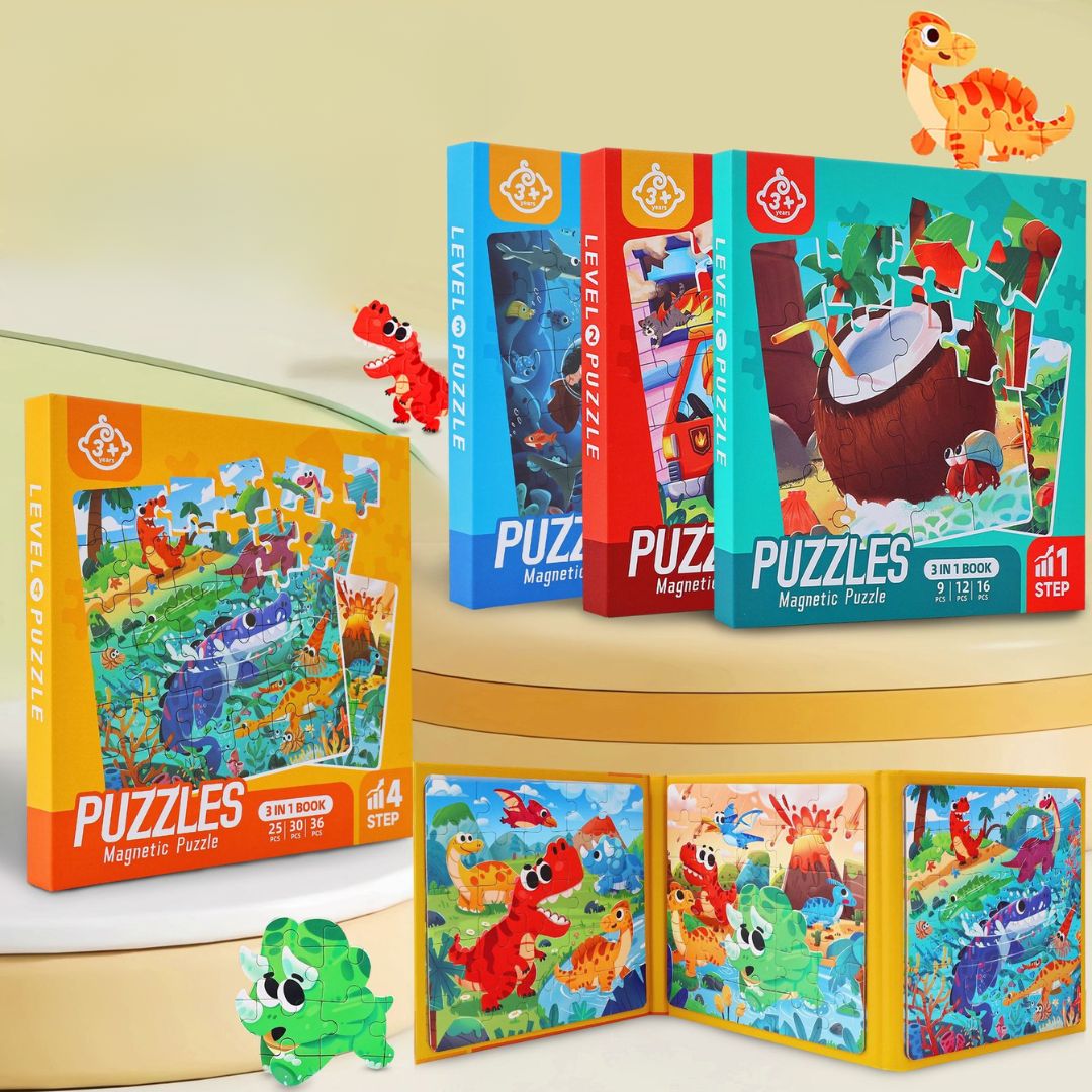 Advanced Magnetic Puzzle Book for Kids