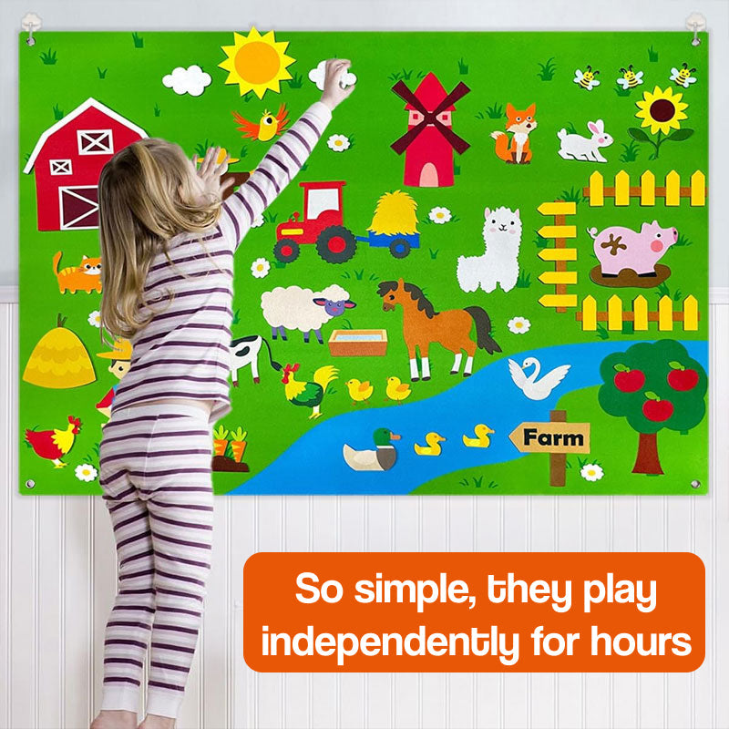 FarmPlay Velcro Learning Board Duo