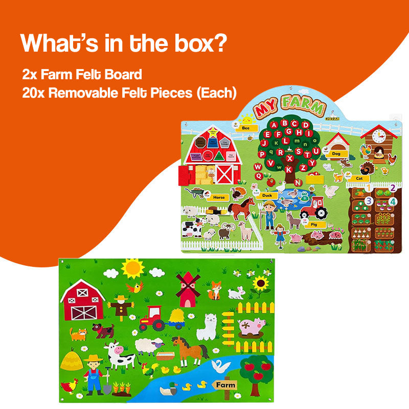 FarmPlay Velcro Learning Board Duo