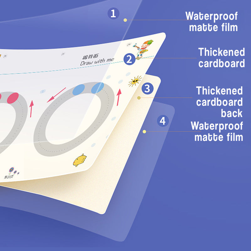 TraceMaster Toddler Writing Reusable Cards