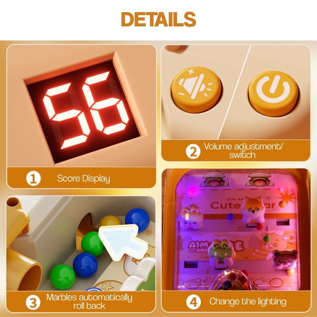 Children's Interactive Marble Shooting Game Machine