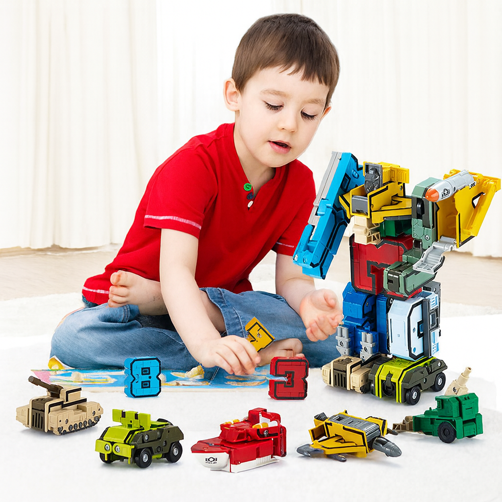 Digital Deformation Transforming Robot Building Blocks Toy