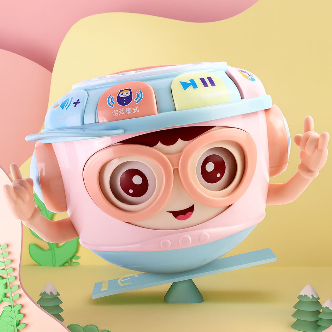 Infant Music Projection Hand-Pat Drum Educational Toy