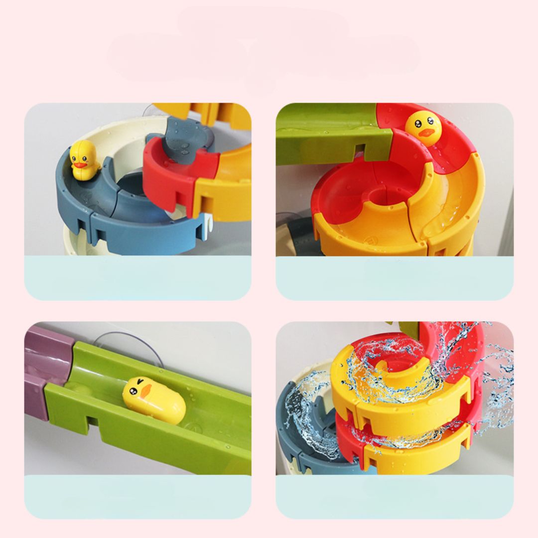 Water Play Track Sliding DIY Bath Toy Set