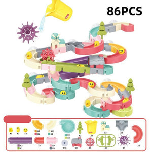 Water Play Track Sliding DIY Bath Toy Set