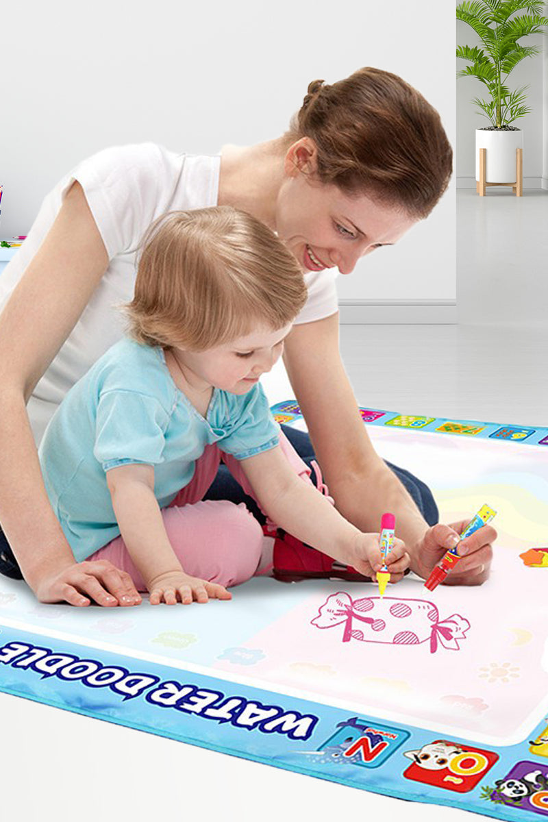 Alfombrilla Mágica De Dibujo Para Niños Cero Desorden De Líquido Con Bolígrafo y Pincel