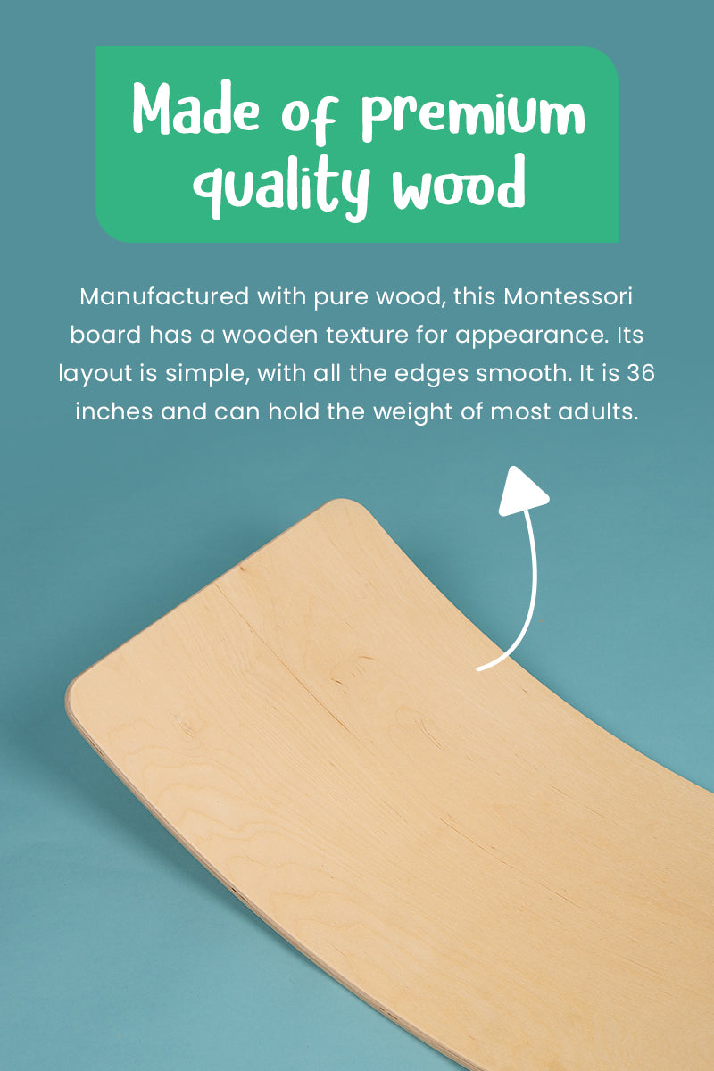 Tablero de Equilibrio Montessori de Madera