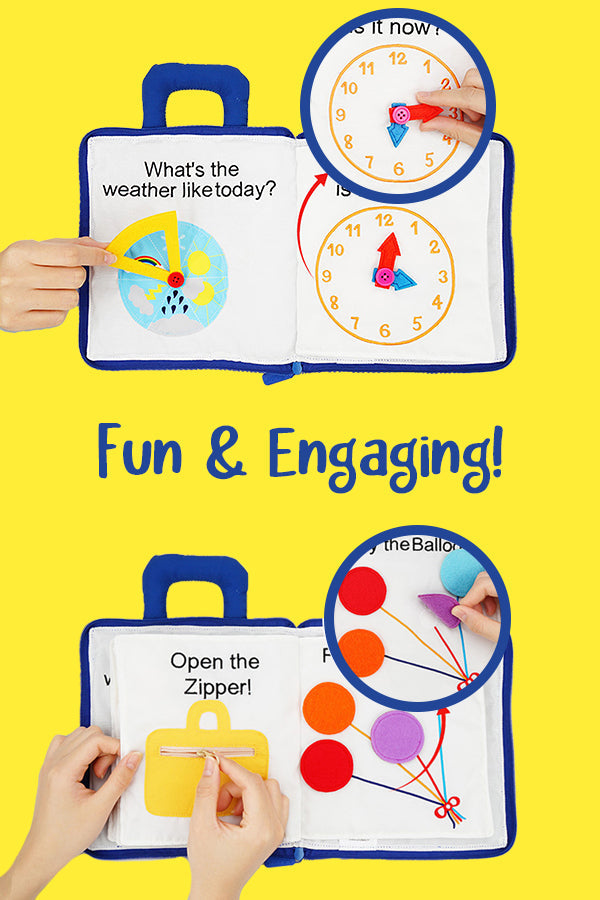 Mi Primer Libro Montessori Portátil de Actividades Divertidas - Jugar y  Descubrir