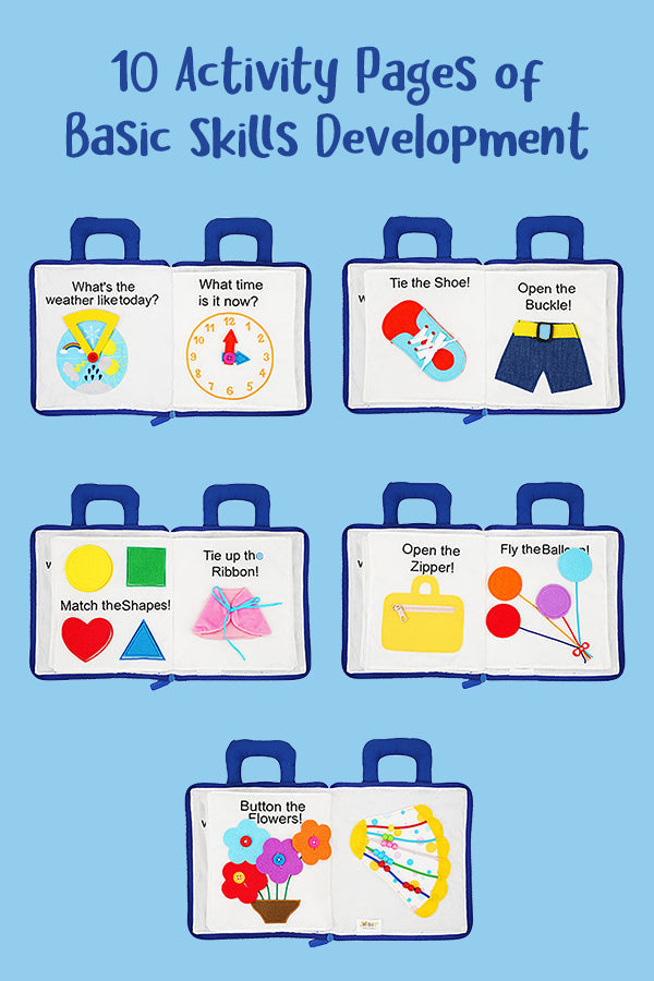 Moje první Montessori přenosná kniha zábavných aktivit