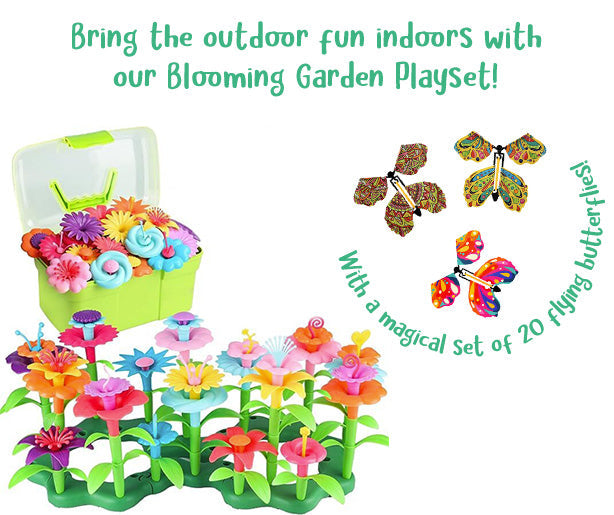 EDUKAČNÍ HRAČKY PRO STAVBU KVĚTINOVÝCH ZAHRAD