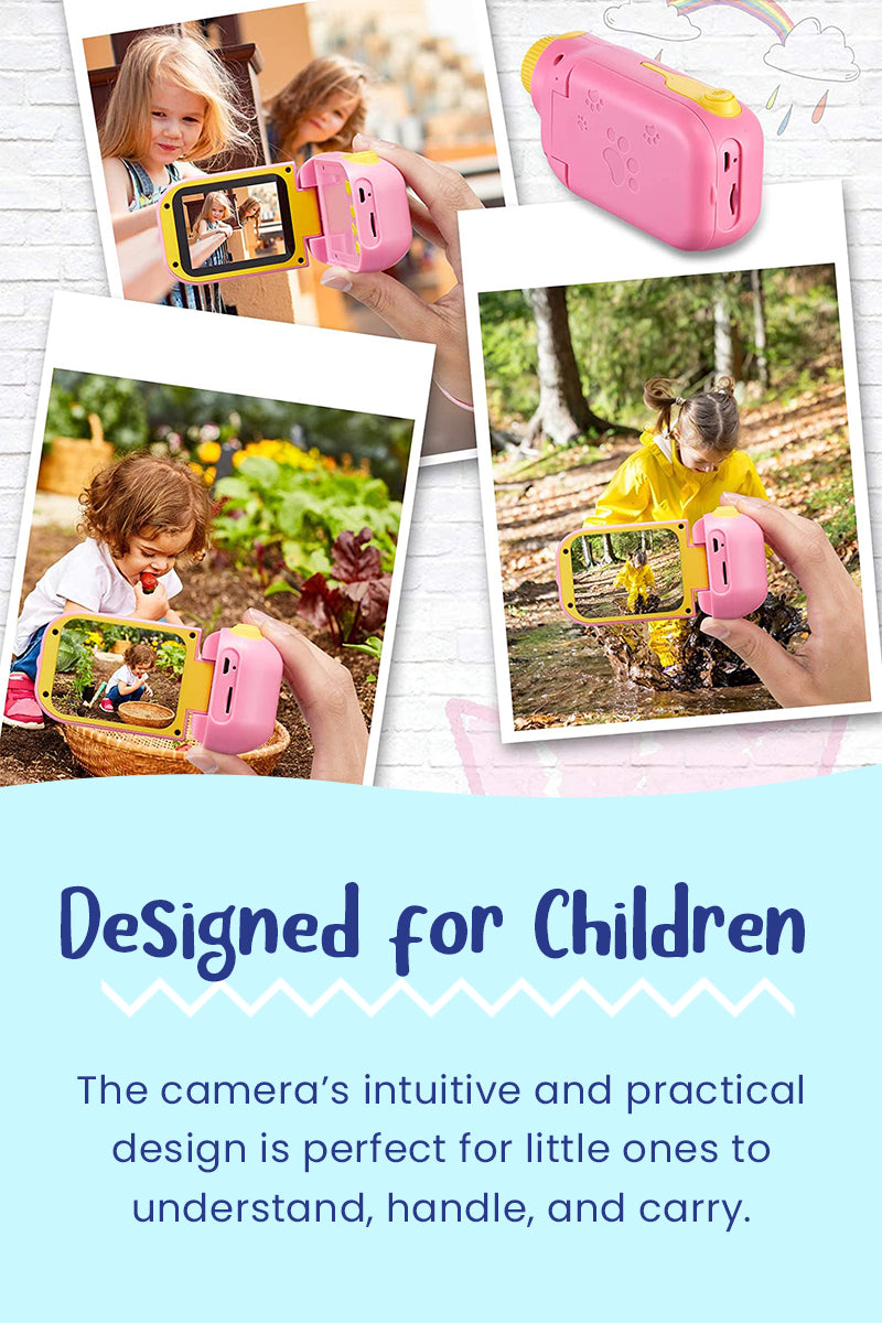 CÁMARA DIGITAL DE JUGUETE PARA NIÑOS Y GRABADORA DE VÍDEO